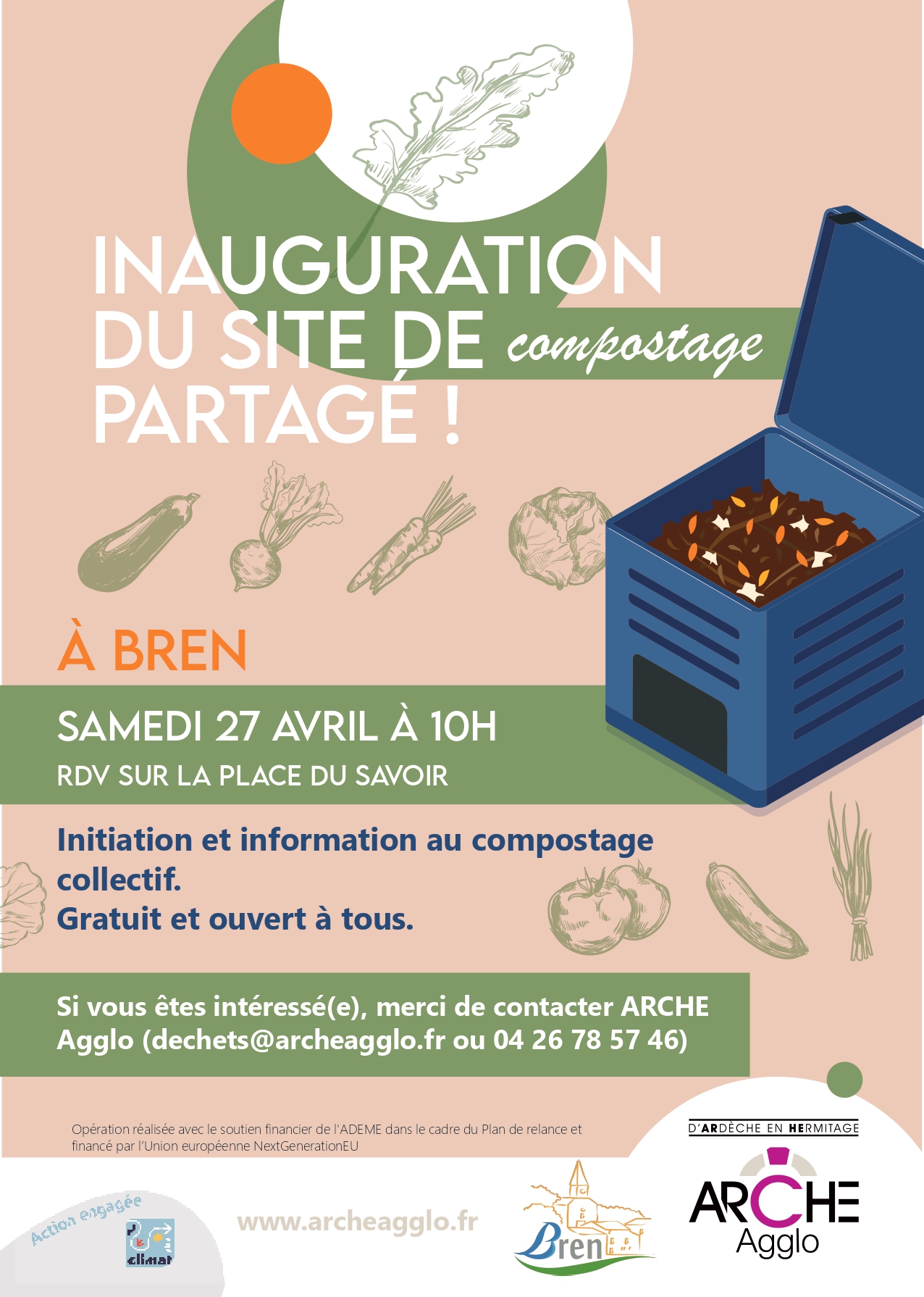 Inauguration De La Plateforme De Compostage Bren Dr Me